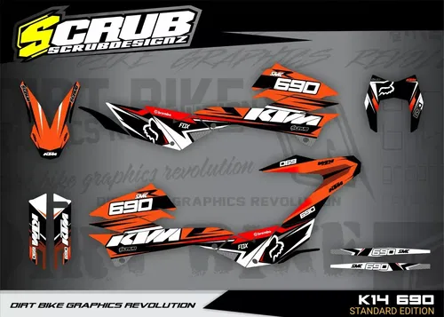 KTM ENDURO-R 2012-2018 690 Graphics Decals Stickers