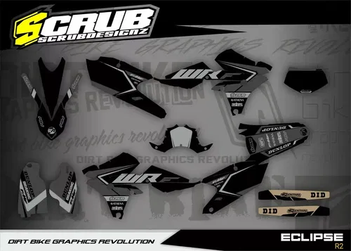 Graphics Kit Yamaha WR250F 2015 2016 2017 2018 2019 WRf Decals Stickers
