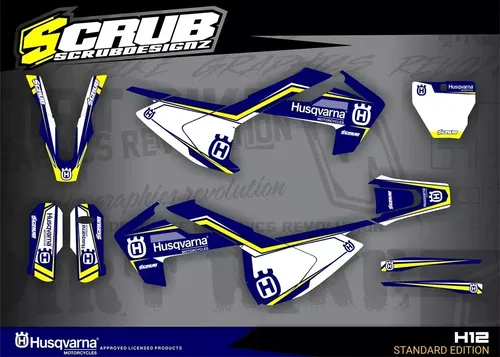 Husqvarna TC FC 2016 2017 2018 125 250 300 350 450 Decals Stickers Graphics Kit