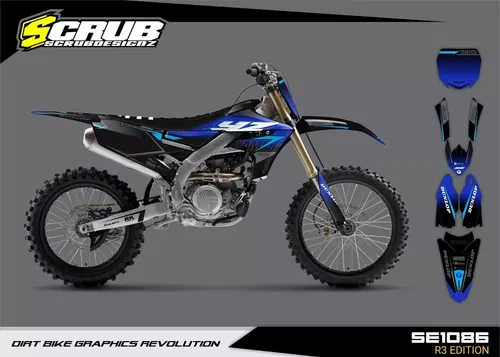 Graphics decals stickers kit Yamaha YZ250F 2019-2023 YZ450F 2018-2022 custom