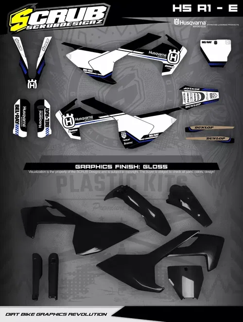 Plastics + Graphics Husqvarna TC85 2018-2024 applied