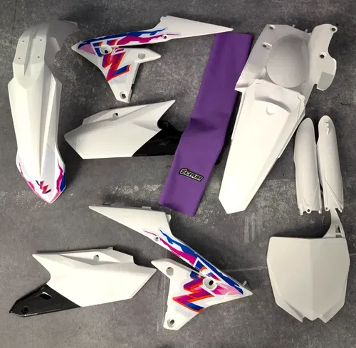Plastics + Graphics + Seat cover Yamaha YZ450F 2014-2017 YZ250F 2014-2018 Retro
