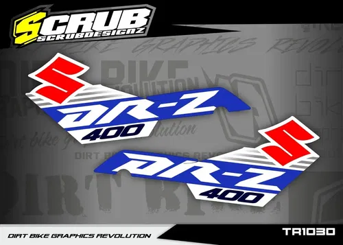 Suzuki DR-Z400SM Supermoto 1999-2024 Restyle Plastics + decals applied DRZ400 SM