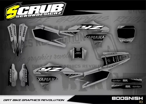 Graphics decals stickers kit Yamaha YZ250F 2019-2023 YZ450F 2018-2022