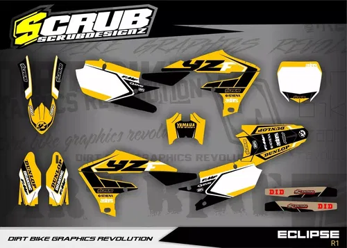 Graphics decals stickers kit Yamaha YZ250F 2019-2023 YZ450F 2018-2022