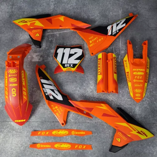 Plastics + Graphics KTM 2025 XC XC-F SX SX-F Custom Race Number + Name