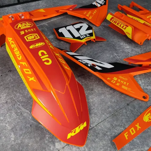 Plastics + Graphics KTM 2025 XC XC-F SX SX-F Custom Race Number + Name