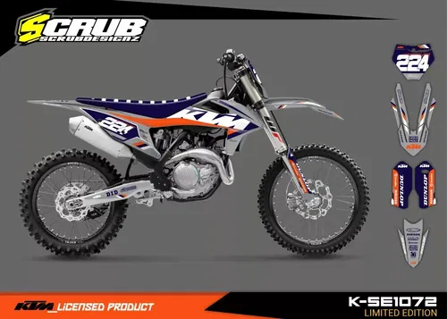 Plastics + Graphics applied KTM 2019-2022 XC XC-F SX SX-F custom name + number