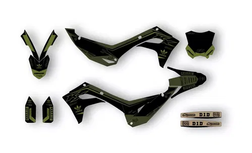Kawasaki KX450 2024 2025 KX250 2025 Graphics Decals Stickers SCRUB