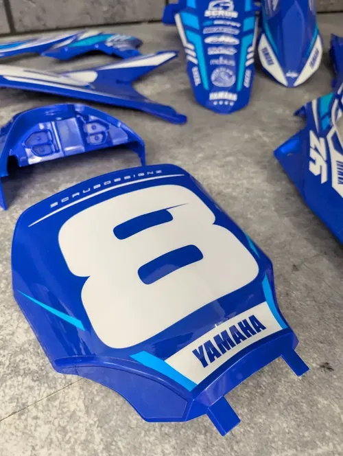 Plastics + Graphics Yamaha YZ450F 2023-2025 YZ250F 2024-2025 Custom race number