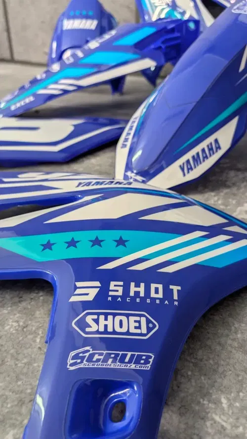 Plastics + Graphics Yamaha YZ450F 2023-2025 YZ250F 2024-2025 Custom race number