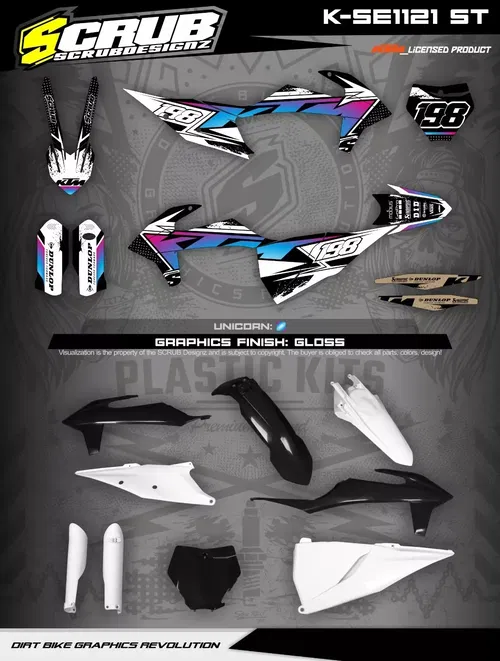 Plastics + Graphics KTM 2019 2020 2021 2022 SX SX-F XC XC-F custom race number