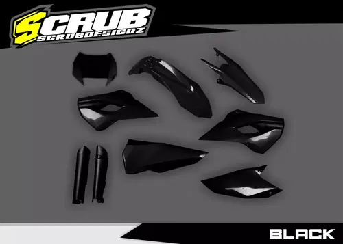 Plastics + Graphics Husaberg TE FE 2013 2014 Decals stickers kit + Race number