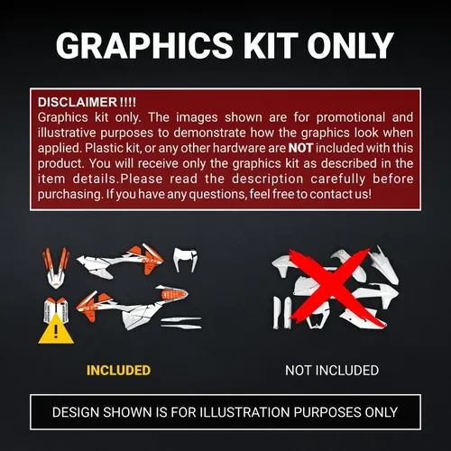Graphics KTM 2017 2018 2019 XC-W XCF-W EXC EXC-F 125 250 300 350 450 500 decals