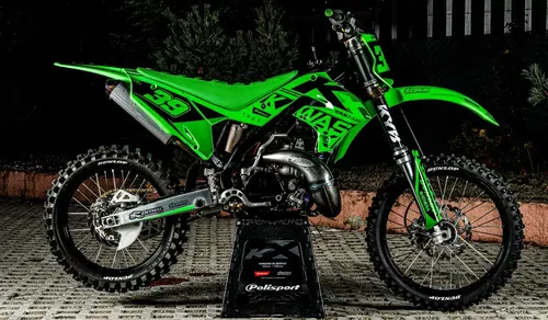 Graphics Kawasaki KX 125 250 2003 2004 2005 2006 2007 2008 Polisport RESTYLE Kit