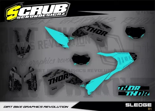 Yamaha WR250X Supermoto 2007-2021 Graphics decals stickers