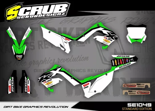 Plastics + Graphics Kawasaki KX Restyle KX125 KX250 2003