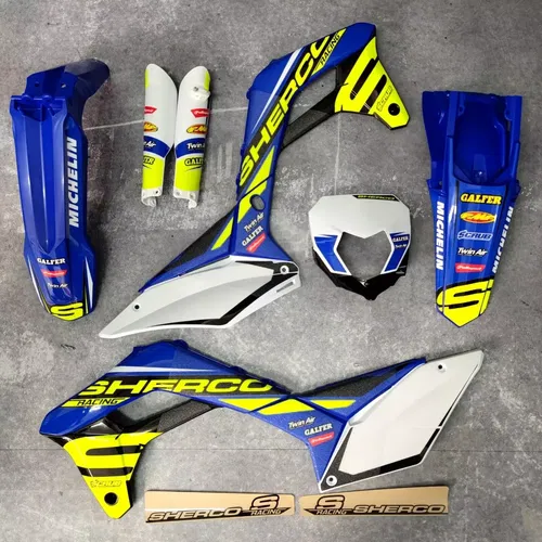 Plastics + Graphics Sherco SE SEF 2017-2023 Factory replica Fluo