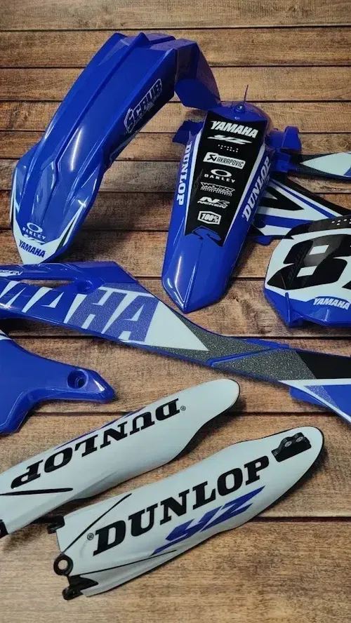 Plastics + Graphics Yamaha YZ125 YZ250 2022 2023 2024 2025 Custom race number