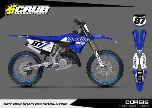 Plastics + Graphics Yamaha YZ125 YZ250 2022 2023 2024 2025 Custom race number