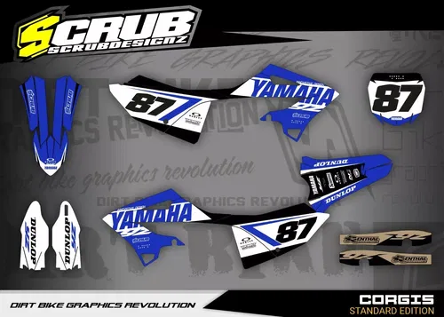Plastics + Graphics Yamaha YZ125 YZ250 2022 2023 2024 2025 Custom race number