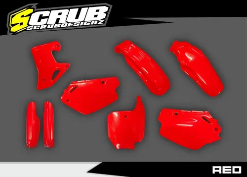 Plastics kit + Fork guards for Honda CR80R 1996-2002