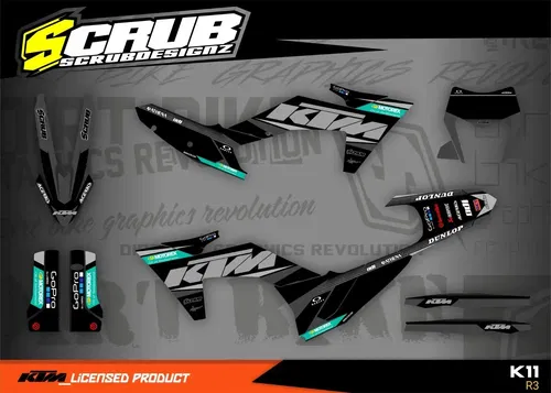 Plastics + Graphics KTM 2024 2025 XC-W XCF-W EXC EXC-F decals stickers kit