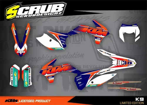 Graphics KTM XC-W XCf-W 125 200 250 350 450 500 - 2014 2015 2016 Decals Stickers