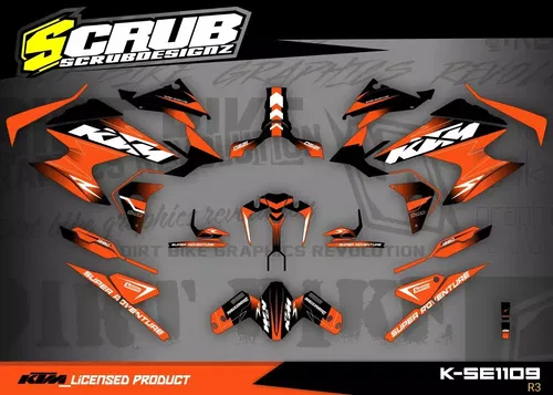 KTM Super Adenture R/S 1290  2021 2022 2023 Graphics decals stickers kit set