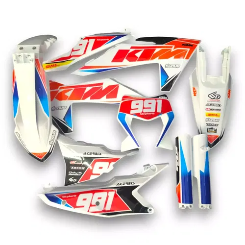 Plastics + Graphics KTM 2024 2025 XC-W XCF-W EXC EXC-F decals stickers kit