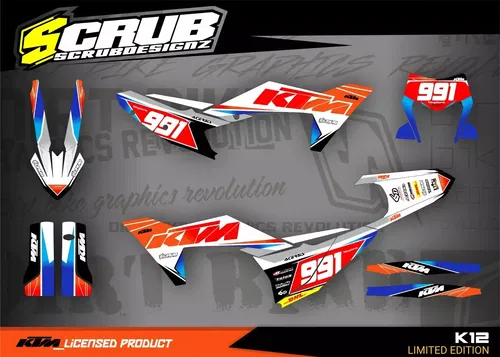 Plastics + Graphics KTM 2024 2025 XC-W XCF-W EXC EXC-F decals stickers kit