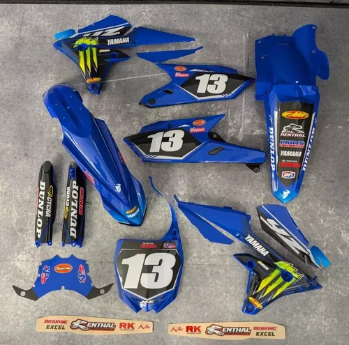 Plastics + Graphics Yamaha YZ450F 2014-2017 YZ250F 2014-2018 + Plus race number