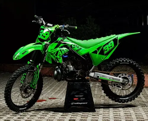 Kawasaki KX125 KX250 2003-2008 POLISPORT RESTYLE Graphics decals stickers kit