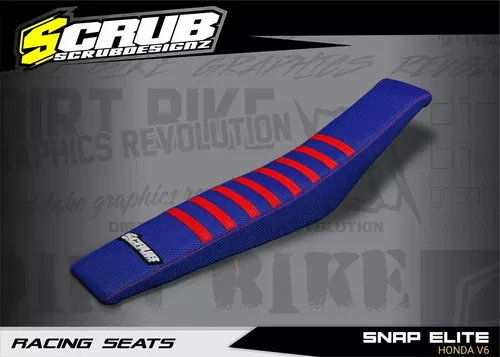 Seat Cover Honda CRF450R 2017-2020 CRF250R 2018-2021 Gripper Scrub Designz