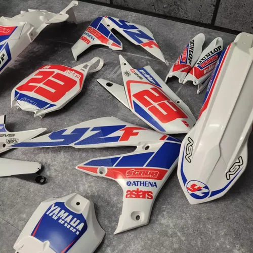 Plastics + Graphics Yamaha YZ450F 2018-2022 YZ250F 2019-2023 Race number + Name