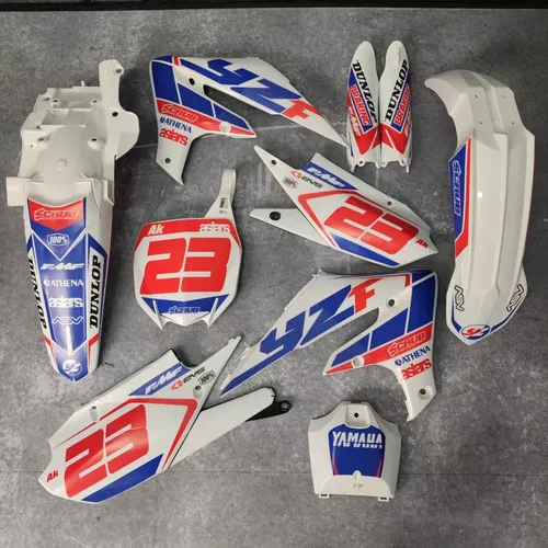 Plastics + Graphics Yamaha YZ450F 2018-2022 YZ250F 2019-2023 Race number + Name