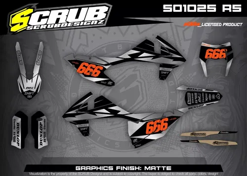 Plastics + Graphics KTM 2017 2018 2019 XC-W XCF-W EXC EXC-F Custom Race Number
