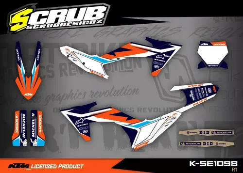 KTM 2023 2024 SX SX-F XC XC-F Graphics decals stickers kit