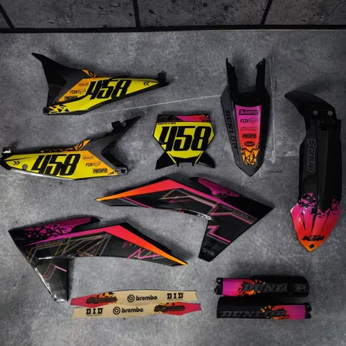 Plastics + Graphics KTM 2023 2024 XC XC-F SX SX-F + Race Number