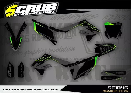 Graphics Kawasaki KX450 2019-2023 KX250 2021-2024 KXF Decals Stickers kit