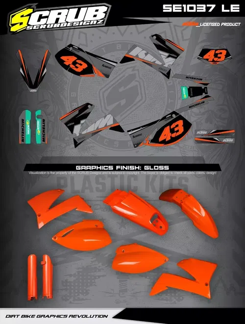 Plastics + Graphics KTM LC4 SMC 620-660 1999-2004