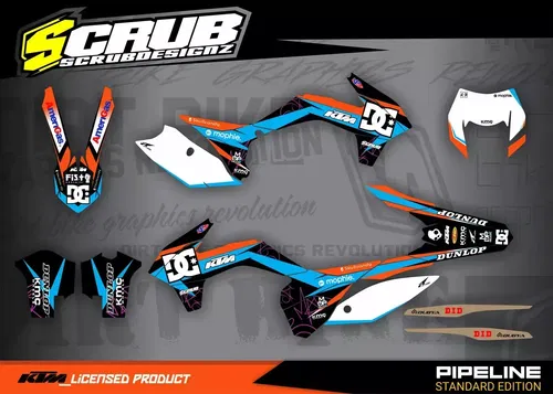 Graphics Kit KTM EXC 2014 2015 2016 125 200 250 350 450 500 Decals Stickers