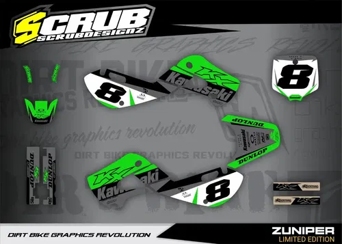 Plastics + Graphics Kawasaki KX65 2000-2025 applied