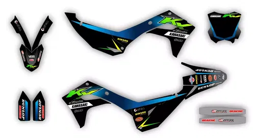 Plastics + Graphics Kawasaki KX85 2014-2025 applied
