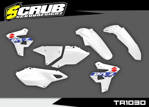 Suzuki DR-Z400 1999-2024 Restyle Plastics kit + decals applied DRZ 400
