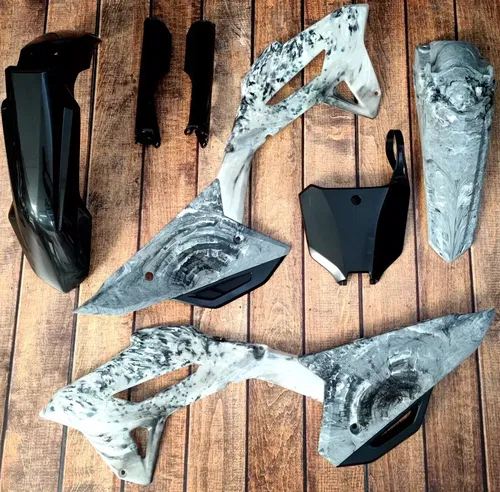 Honda CRF450R 2021-2024 CRF250R 2022-2024 Plastics kit Camo & Black