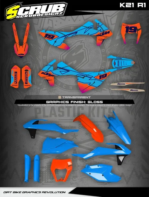 Plastics + Graphics KTM 2017 2018 2019 XC-W XCF-W EXC EXC-F