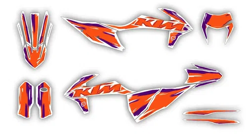 KTM graphics EXC EXCf XC-W 2020 2021 2022 2023 - 150 250 300 350 450 500 Decals
