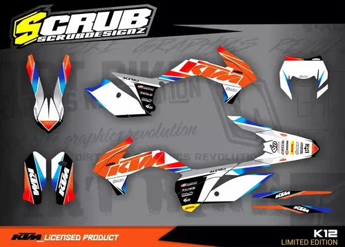 Graphics Kit KTM EXC 2014 2015 2016 - 125 200 250 350 450 500 Decals Stickers