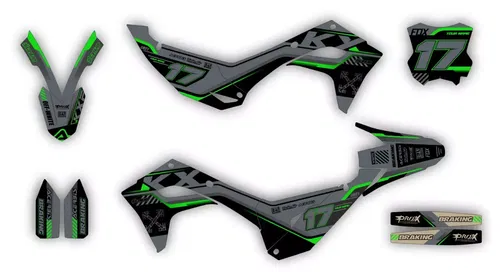 Kawasaki KX450 2024-2025 KX250 2025 Graphics Decals Stickers SCRUB